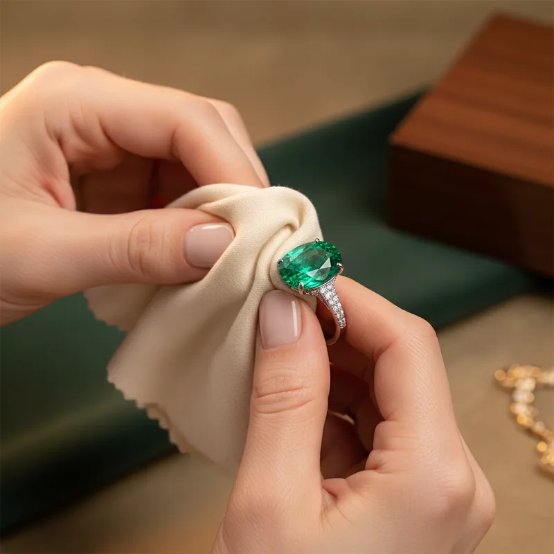 Entretien des bijoux en émeraude